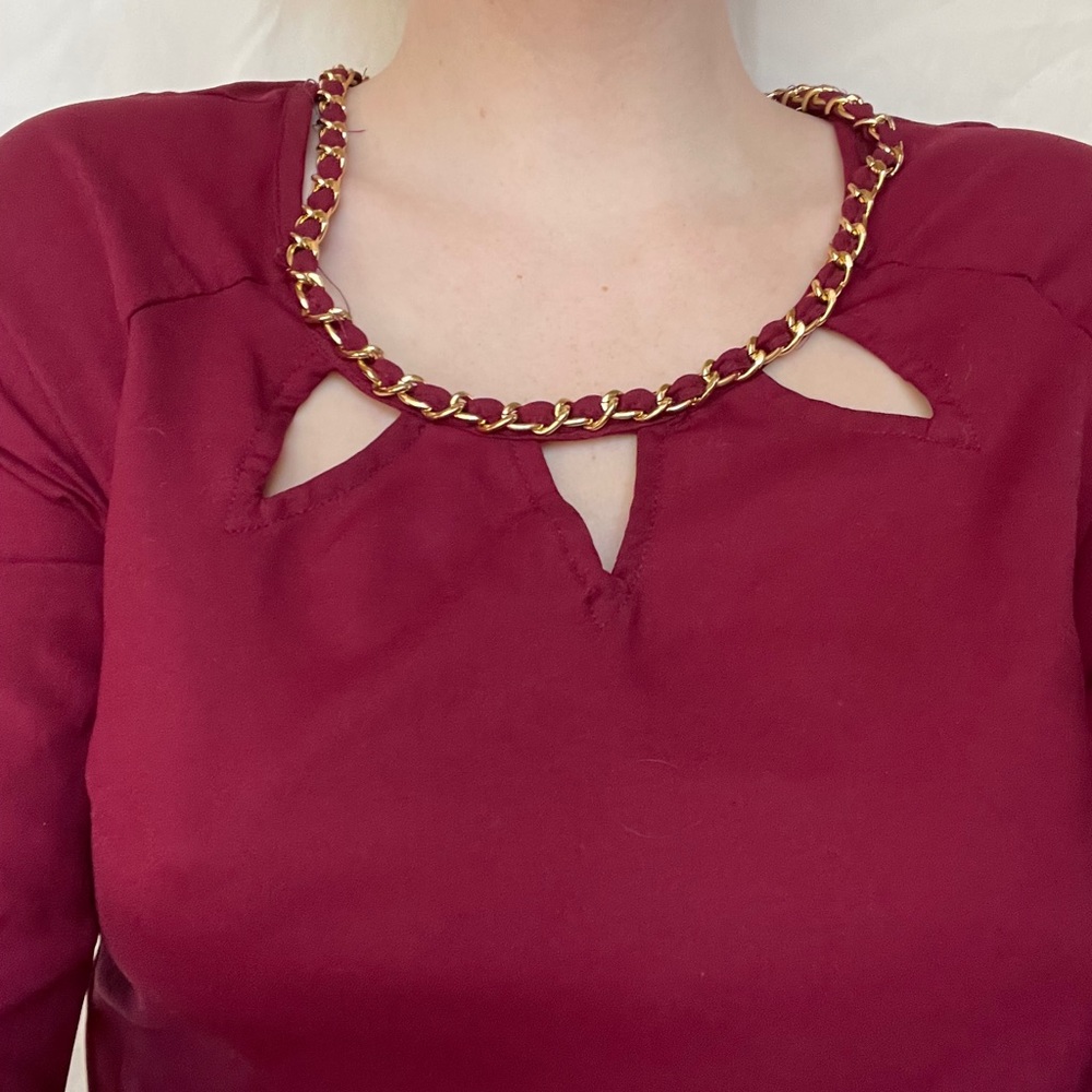 Burgundy blouse - Picture 8 of 8